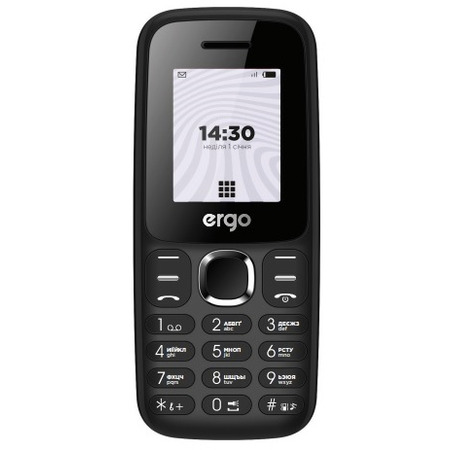 Мобільний телефон ERGO B184 Dual Sim Black (6854555) Зображення