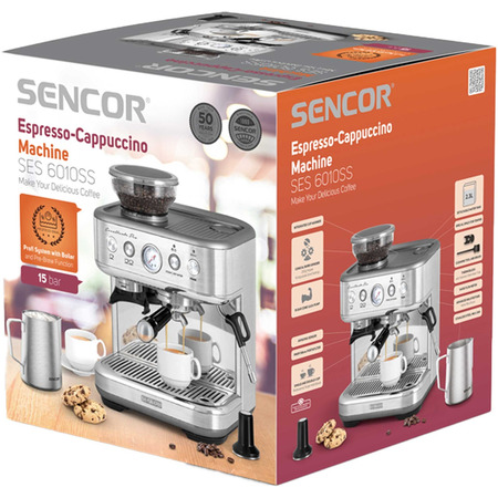 Кавоварка еспрессо Sencor SES 6010SS (7200438) Изображение