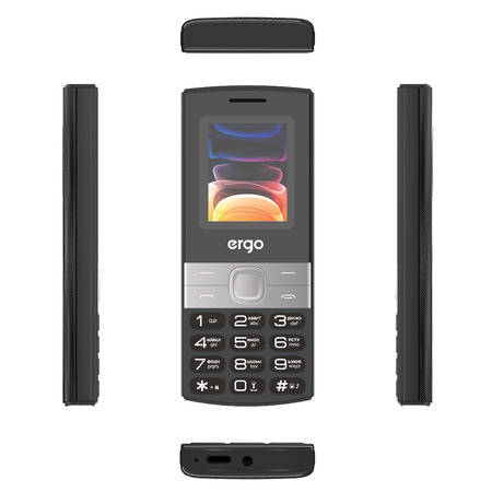 Мобільний телефон ERGO B185 Dual Sim Black (7137267) Зображення