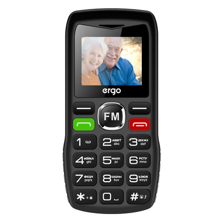 Мобільний телефон ERGO R182 Dual Sim Black (7137268) Зображення