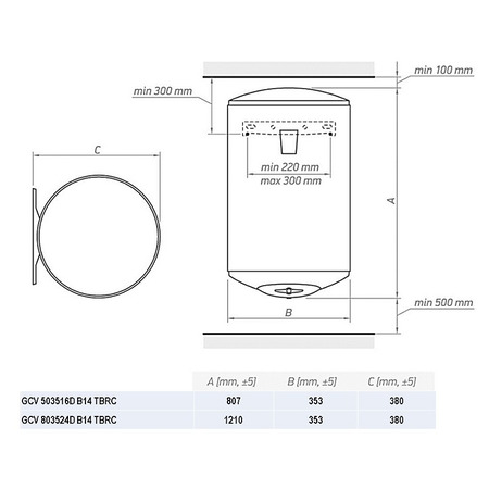 Водонагрівач Tesy GCV 503516D B14 TBRC  (6806449) Изображение