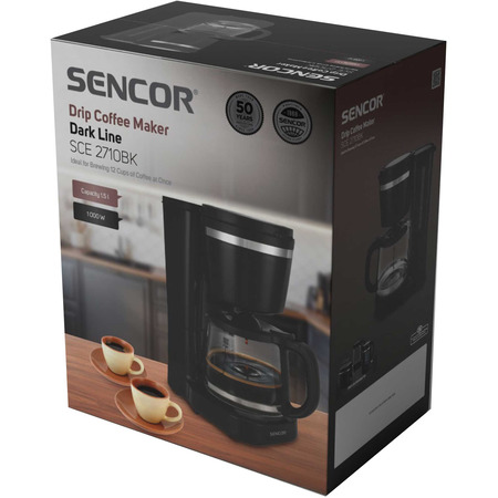 Кавоварка крапельна Sencor SCE 2710BK (7224500) Зображення