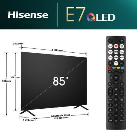 LED-телевізор Hisense 85E7NQ  (7063904) Изображение