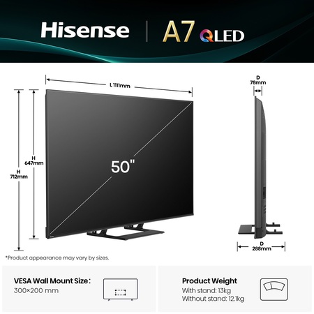 LED-телевізор Hisense 50A7Q  (7134211) Изображение
