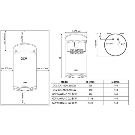Водонагрівач Tesy Modeco Cloud GCV 504716D C22 ECW (6999413) Изображение