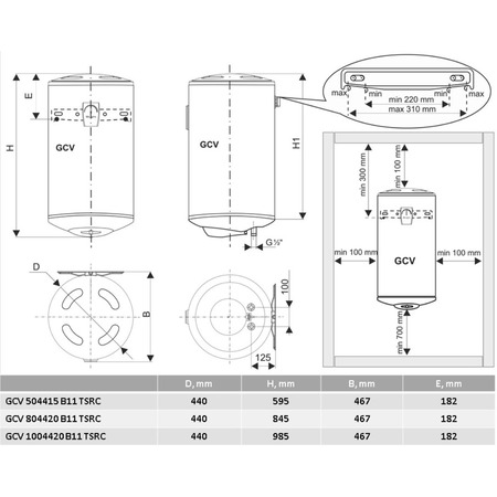 Водонагрівач Tesy Bilight GCV 804420 B11 TSRC  (7229703) Изображение