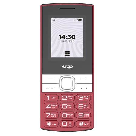 Мобільний телефон ERGO B185 Dual Sim Red (7221436) Зображення