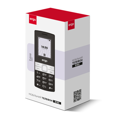 Мобільний телефон ERGO B185 Dual Sim Red (7221436) Изображение
