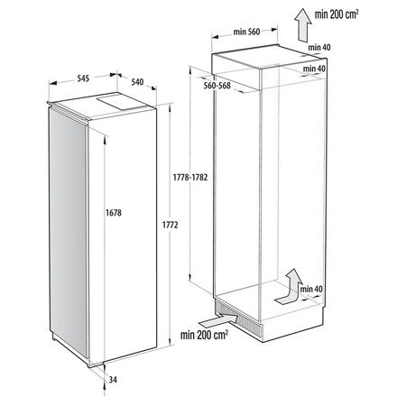 Морозильна камера Gorenje FNCI517E41WF (ZOFI22282) (7259967) Изображение