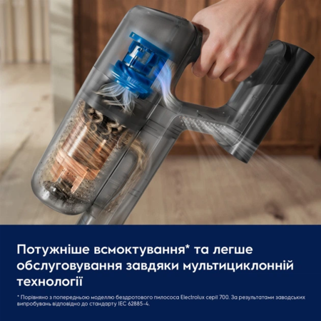 Акумуляторний пилосос Electrolux EP72UB21SW (7272680) Зображення