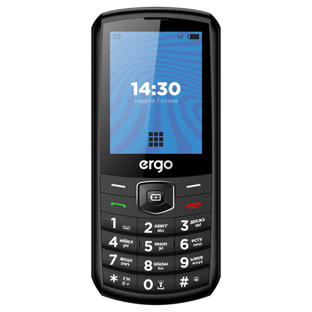 Мобільний телефон ERGO E285 Dual Sim Black (7231989) Зображення
