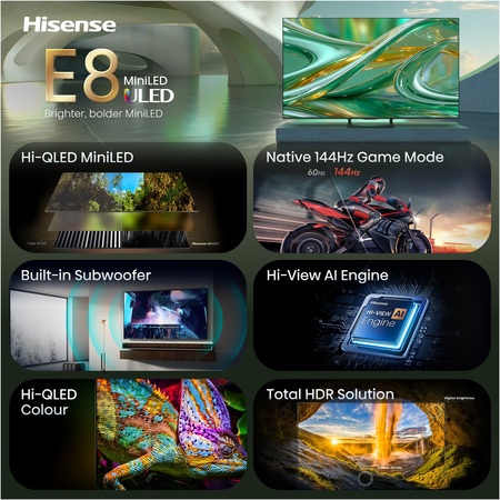 LED-телевізор Hisense 65E8S (7263492) Зображення