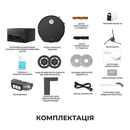 Робот-пилосос Dreame X50 Master  (7182778) Зображення