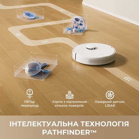 Робот-пилосос Dreame F10 White  (7195496) Зображення