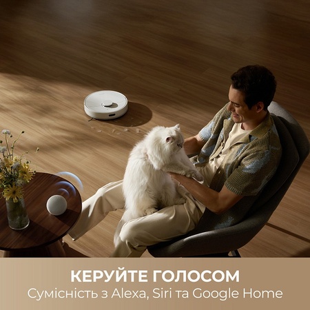 Робот-пилосос Dreame F10 White  (7195496) Зображення