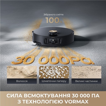 Робот-пилосос Dreame Aqua 10 Roller Black  (7223458) Зображення