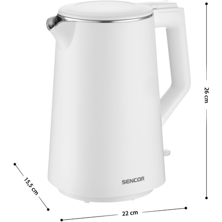Електрочайник Sencor SWK 0550WH (7283586) Зображення