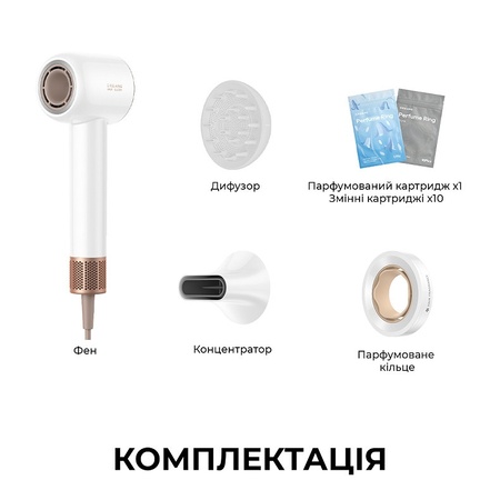 Фен Dreame Glory Mix White (AHD18-WH)  (7151084) Зображення