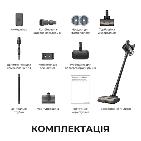 Акумуляторний пилосос Dreame R10 Pro Aqua (VZV15A) (7095722) Зображення