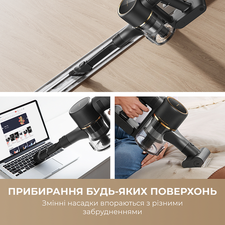 Акумуляторний пилосос Dreame R10 Pro Aqua (VZV15A) (7095722) Зображення