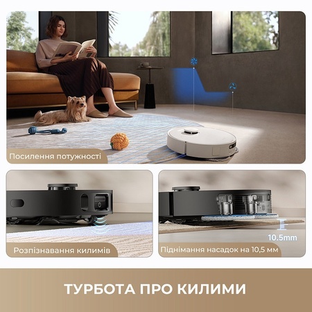 Робот-пилосос Dreame Bot L40 Ultra CE White  (7156889) Зображення