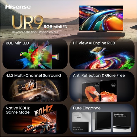 LED-телевізор Hisense 65UR9S (7263496) Зображення