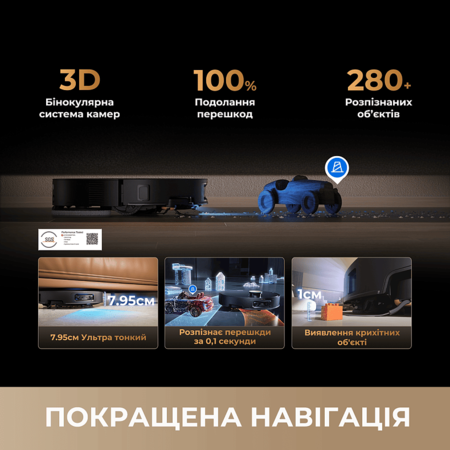 Робот-пилосос Dreame Bot X60 Ultra Complete White (RLX87DE) (7291370) Зображення