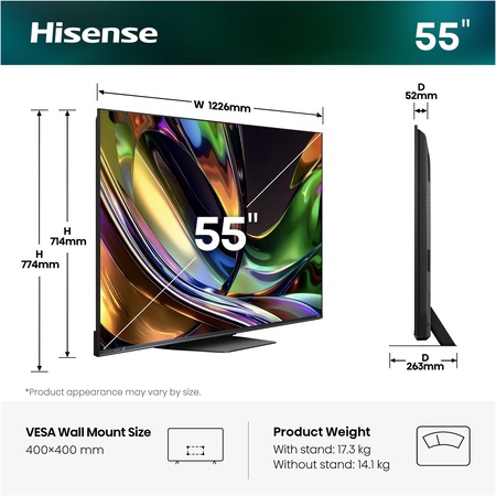 LED-телевізор Hisense 55UR8S (7263488) Зображення