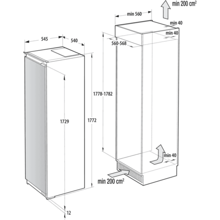 Морозильна камера Gorenje FNCI517E62WF (7297146) Зображення