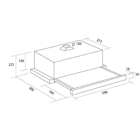 Витяжка Pyramida TX 60 (1100) R BL (6998992) Зображення