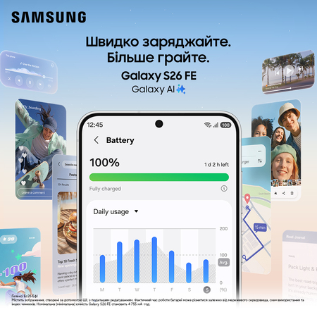 Смартфон Samsung Galaxy S26 FE 5G 8/512Gb LGI Pistachio (7306342) Зображення
