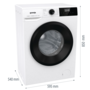 Пральна машина автоматична Gorenje W1NHPI84AS/UA (WFLP8014EVM) (7068488) Изображение