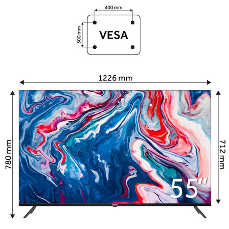 LED-телевізор Haier H55K801UG  (7006310) Зображення