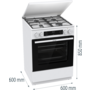 Комбінована плита Electrolux GK6C5WF (7076255) Зображення