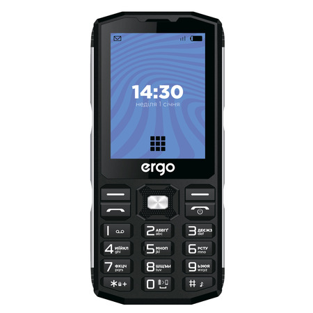 Мобільний телефон ERGO E282 Dual Sim Black (6906380) Зображення