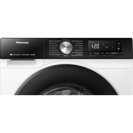 Прально-сушильна машина Hisense WD3S8043BW3/UA (7087424) Изображение