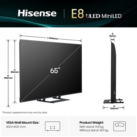 LED-телевізор Hisense 65E8Q  (7134214) Изображение