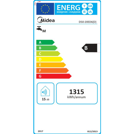 Водонагрівач MIDEA PRIME Wi-Fi  D50-20ED6 (D) Изображение