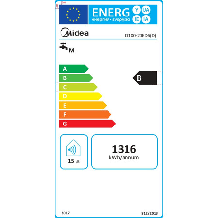 Водонагрівач MIDEA PRIME Wi-Fi  D100-20ED6 (D) Изображение