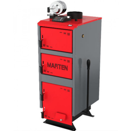 Котел твердопаливний тривалого горіння Marten Comfort MC-33 Зображення