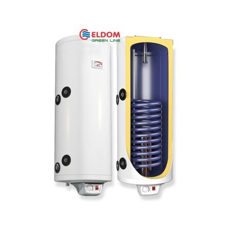 Водонагрівач Eldom Green Line Eureka 80 SLIM 2x1.0 kW 0,49 m²  WV08039SRD Зображення