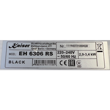 Духовой шкаф электрический Kaiser EH 6306 RS Изображение