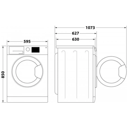 Пральна машина повногабаритна WHIRLPOOL FFB 9448 BV UA Изображение