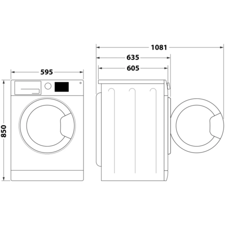 Пральна машина із сушаркою Whirlpool FFWDB 1176258 BCV UA Зображення