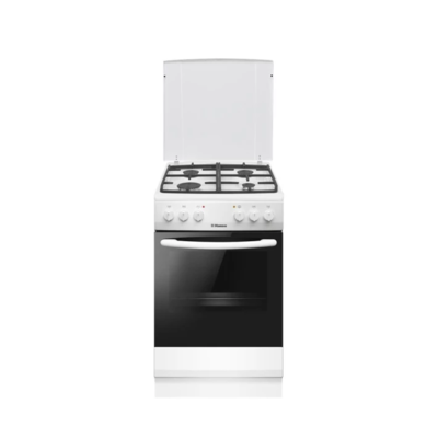 Плита Hansa FCMW580450 комбінована, 62л, 50x60см, конвекція, чавун, білий (ERFCMW580450) Зображення