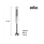 Блендер BRAUN MQ 50001MWH Изображение