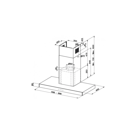 Витяжка кухонна Faber Stilo Glass Smart X/V A90 (325.0617.016) Изображение