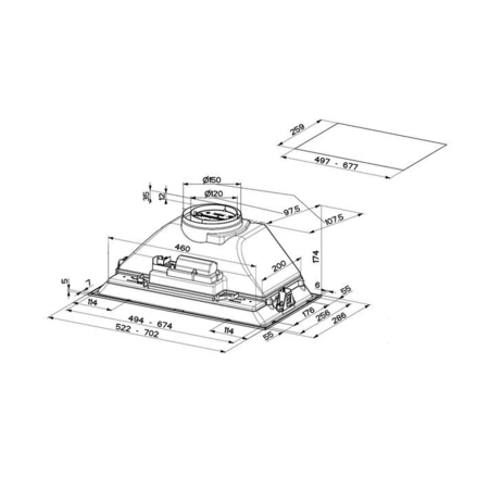 Витяжка Faber Inka Smart C Lg A70 (305.0599.306) Изображение