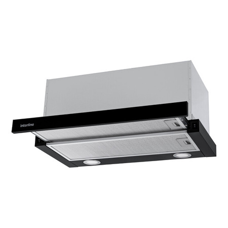 Кухонна витяжка Interline SHARK PLUS BL/S A/60 Изображение