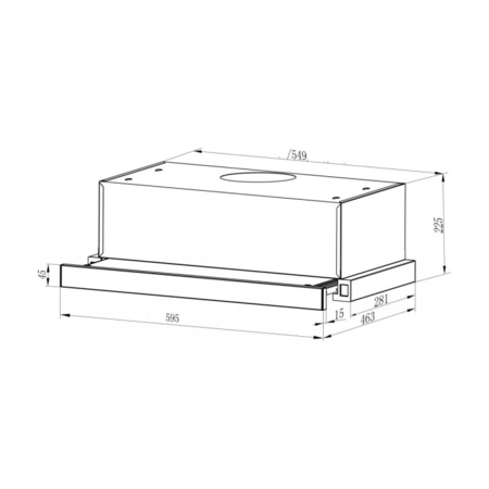 Витяжка кухонна Interline DELI X/S A/60/2/T (DELIX/SA/60/2/T) Изображение